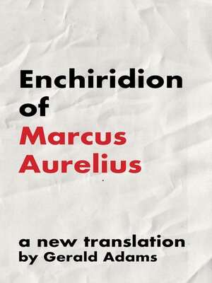 cover image of Enchiridion of Marcus Aurelius